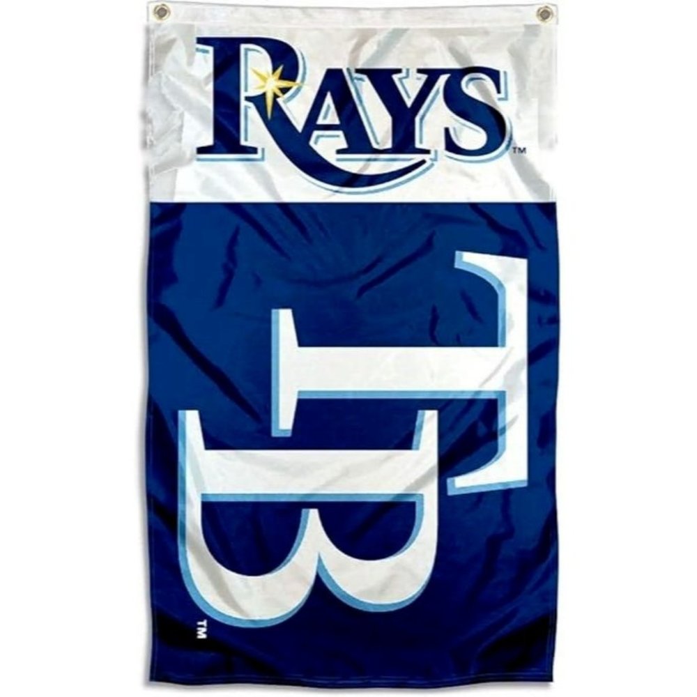 Tampa Bay Rays Flag 3x5 MLB Banner Garage Wall Decor Man Cave Sports Fans Flag